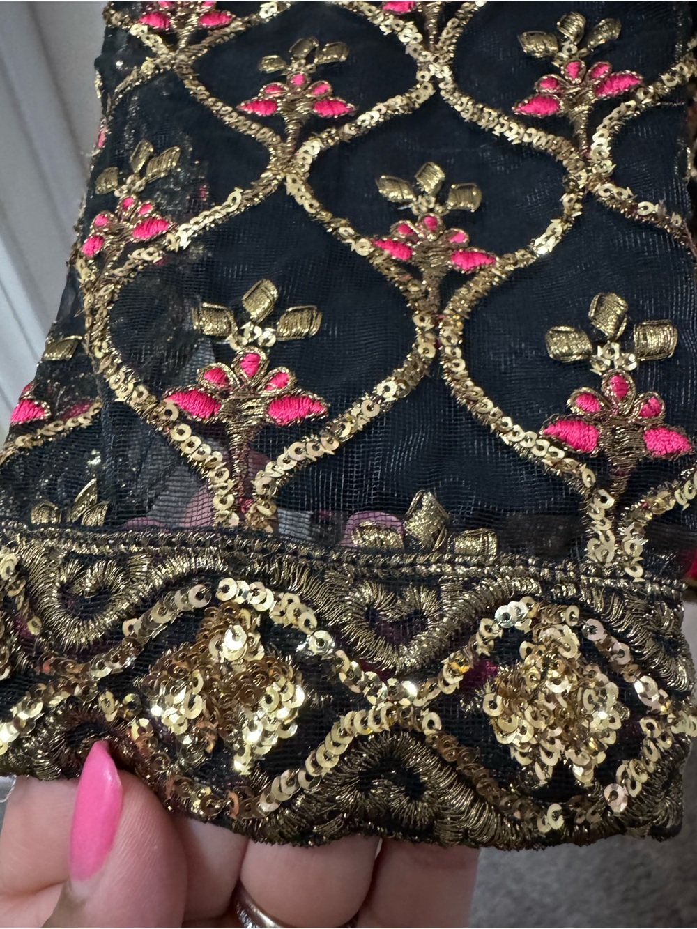 Zainab Hasan  embroidered dress M - Picture 7 of 11